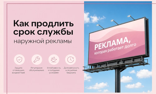 Как продлить срок службы наружной рекламы в Тынде