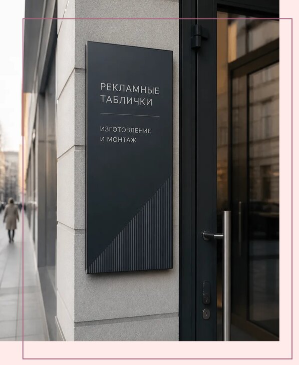 Рекламные таблички в Тынде по цене от 4625 р. | Аванза-Тнд