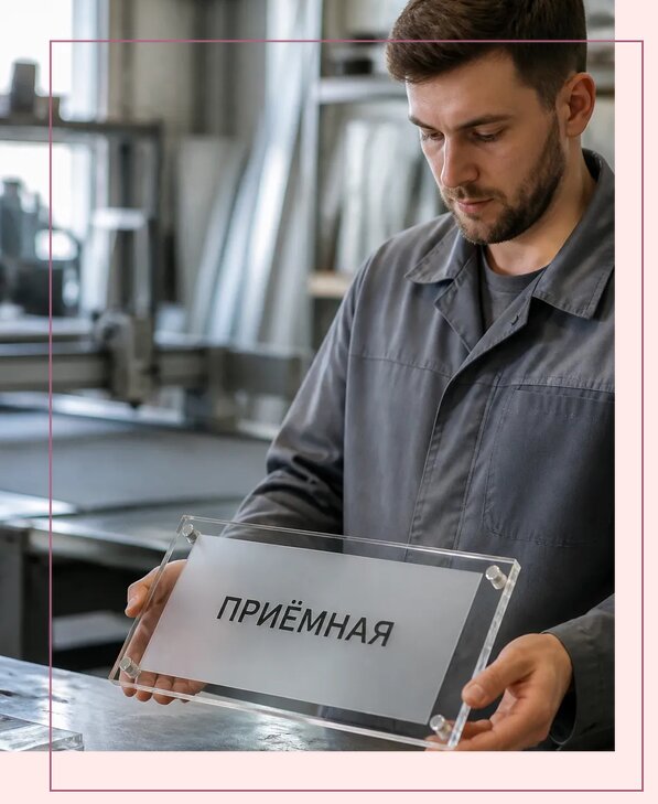Таблички из оргстекла на заказ в Тынде от 4008 р. | Аванза-Тнд