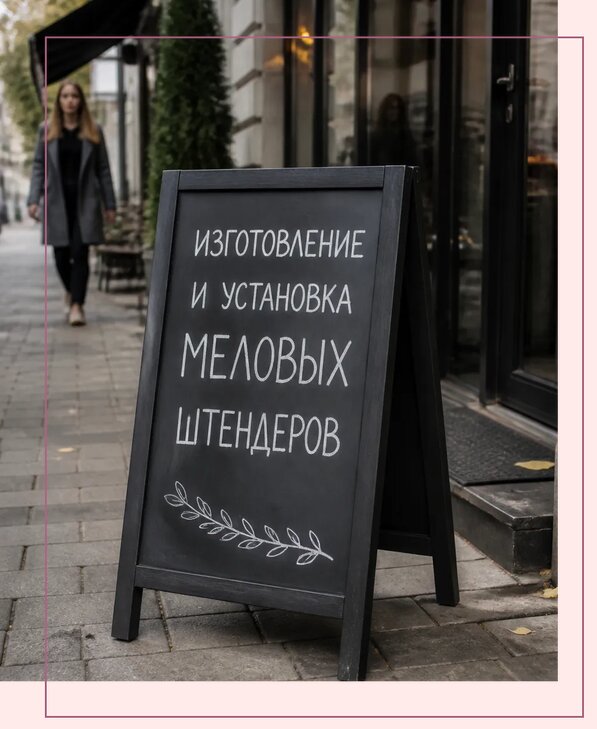 Меловые штендеры в Тынде по цене от 6680 р. | Аванза-Тнд